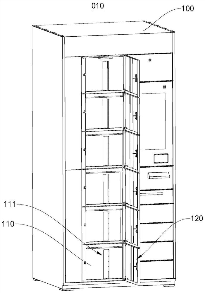 Cabinet door closing method and intelligent express cabinet