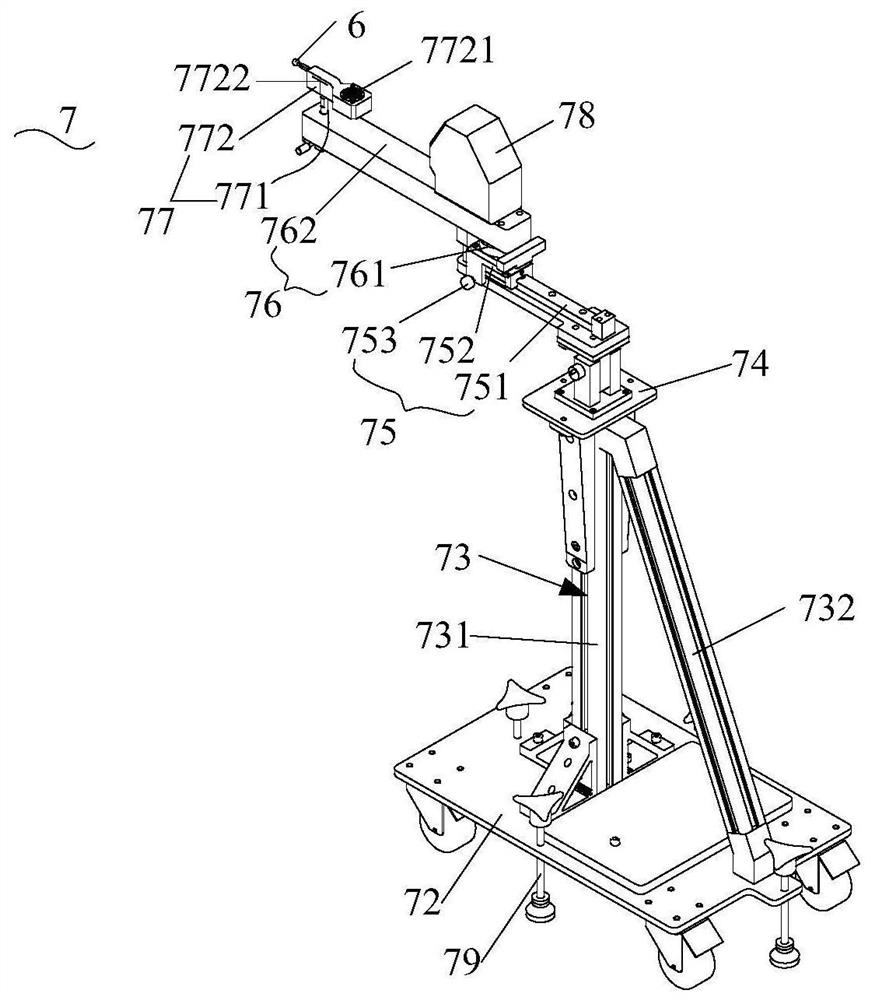 ISO precision test method and test system for multi-axis medical interventional therapy equipment