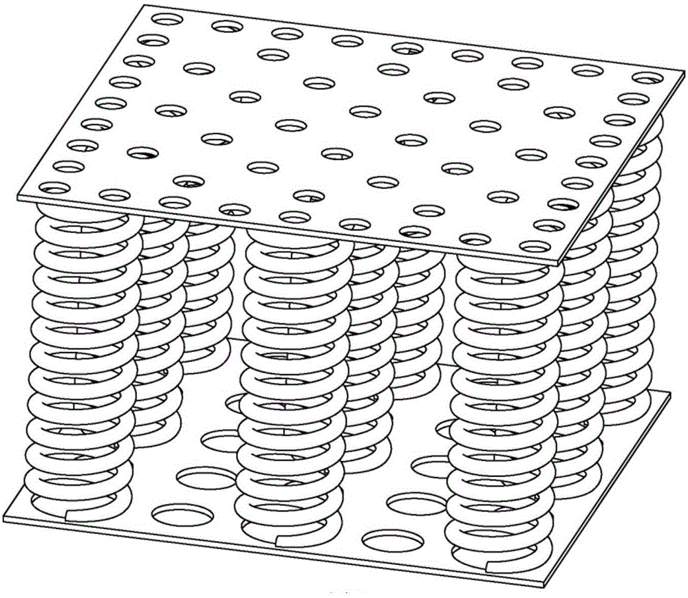 An underwater spring buffer recovery platform