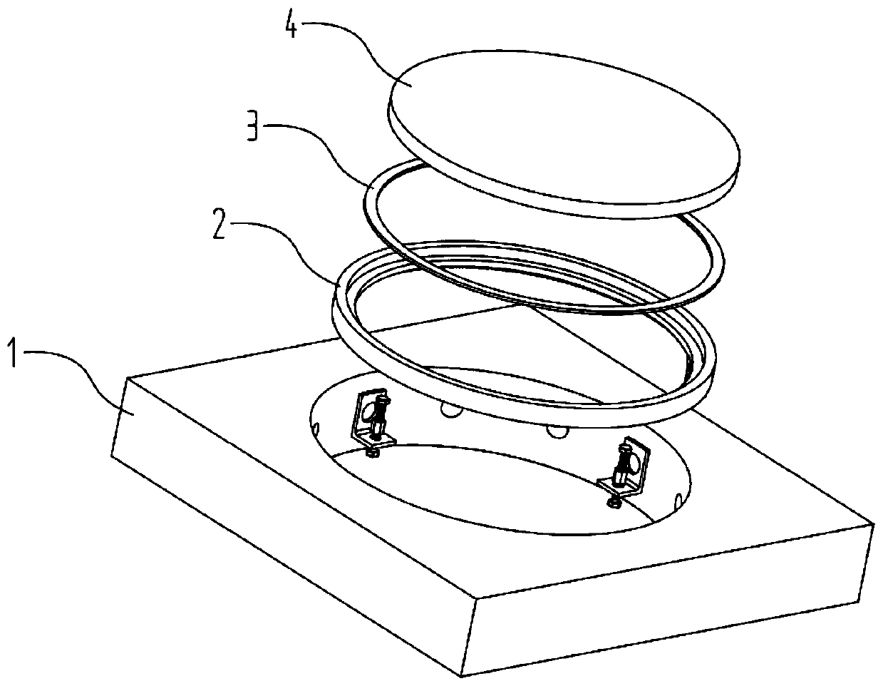 Manhole cover with adjustable height