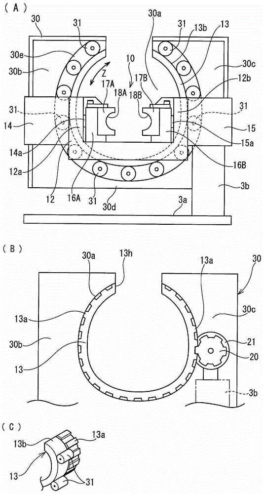 Tube bending device and tube bending method