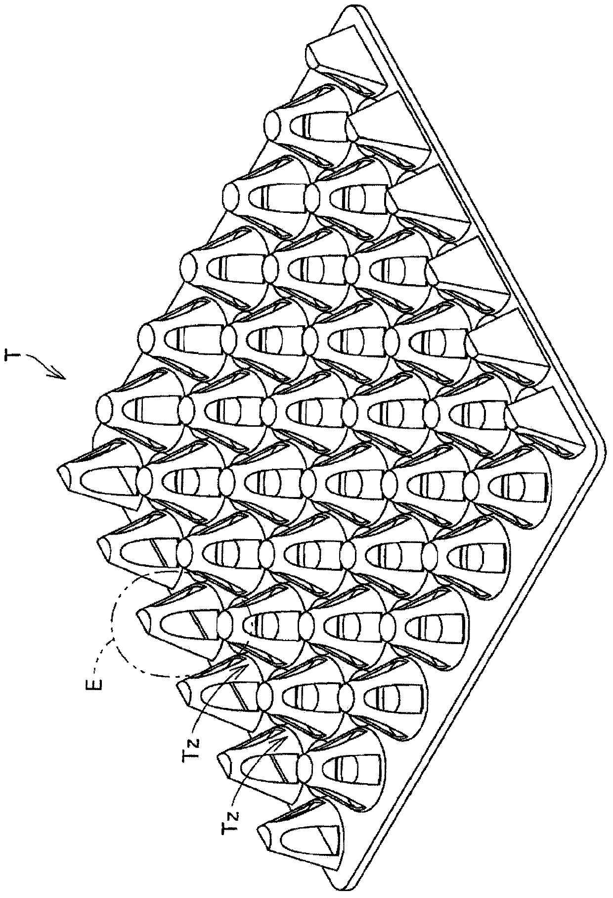 Drop assist device, filling system and filling aid method