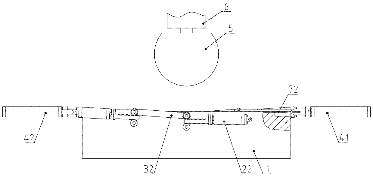 Device for ensuring stamping symmetry of annular supporting ring U-shaped semi-finished product of illuminating lamp of dental operating chair