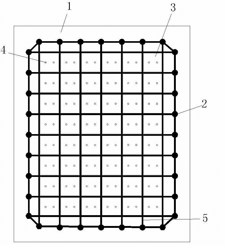 Forming mold and forming method of fiber reinforced composite material grid rib