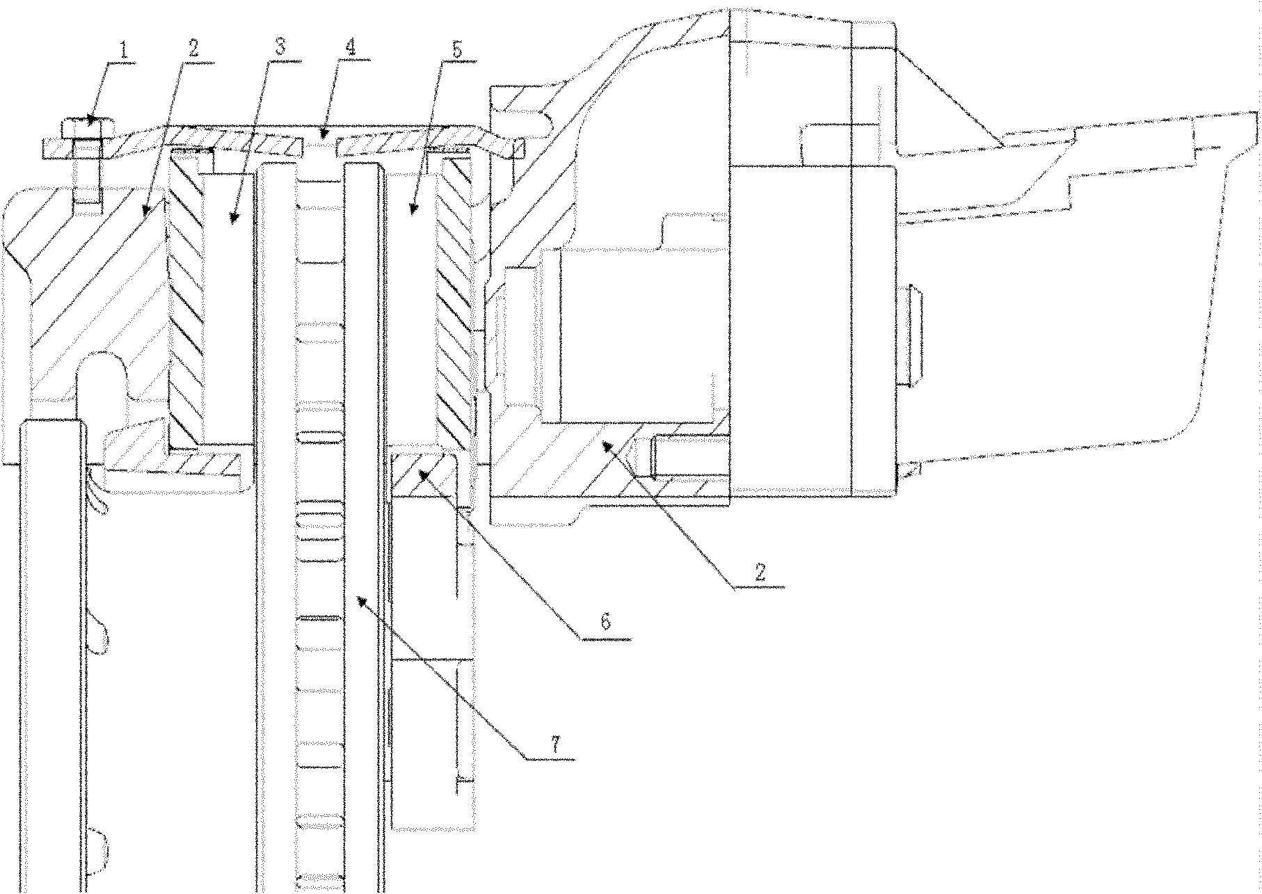 Disc brake with friction block return structure