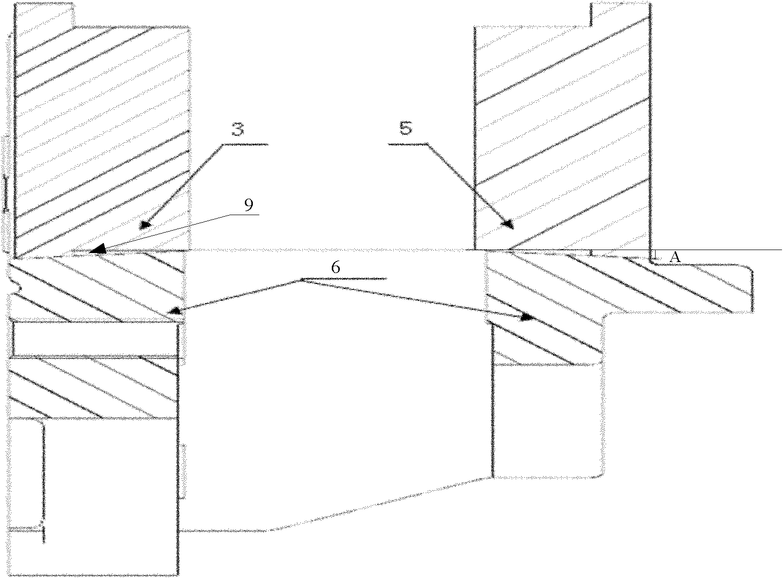 Disc brake with friction block return structure