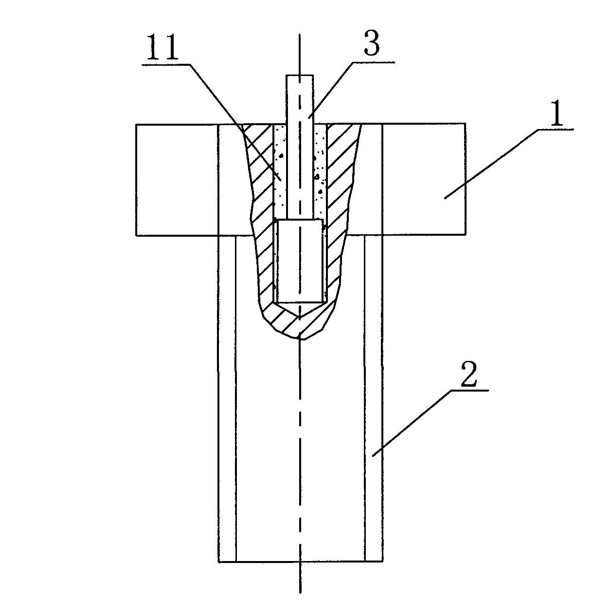 Temperature-measuring bolt