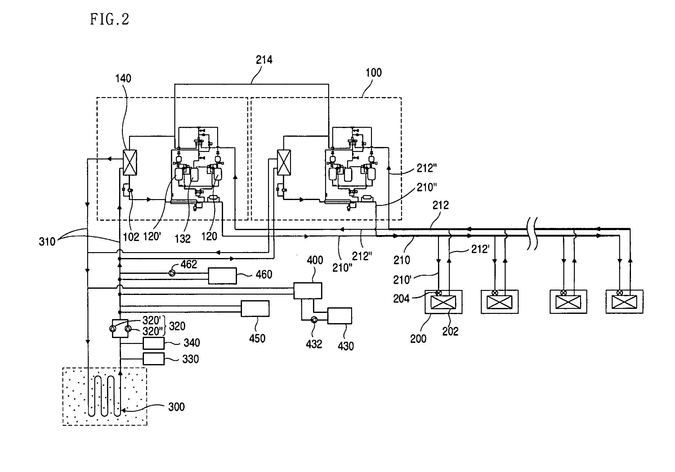 Geothermal air conditioning system