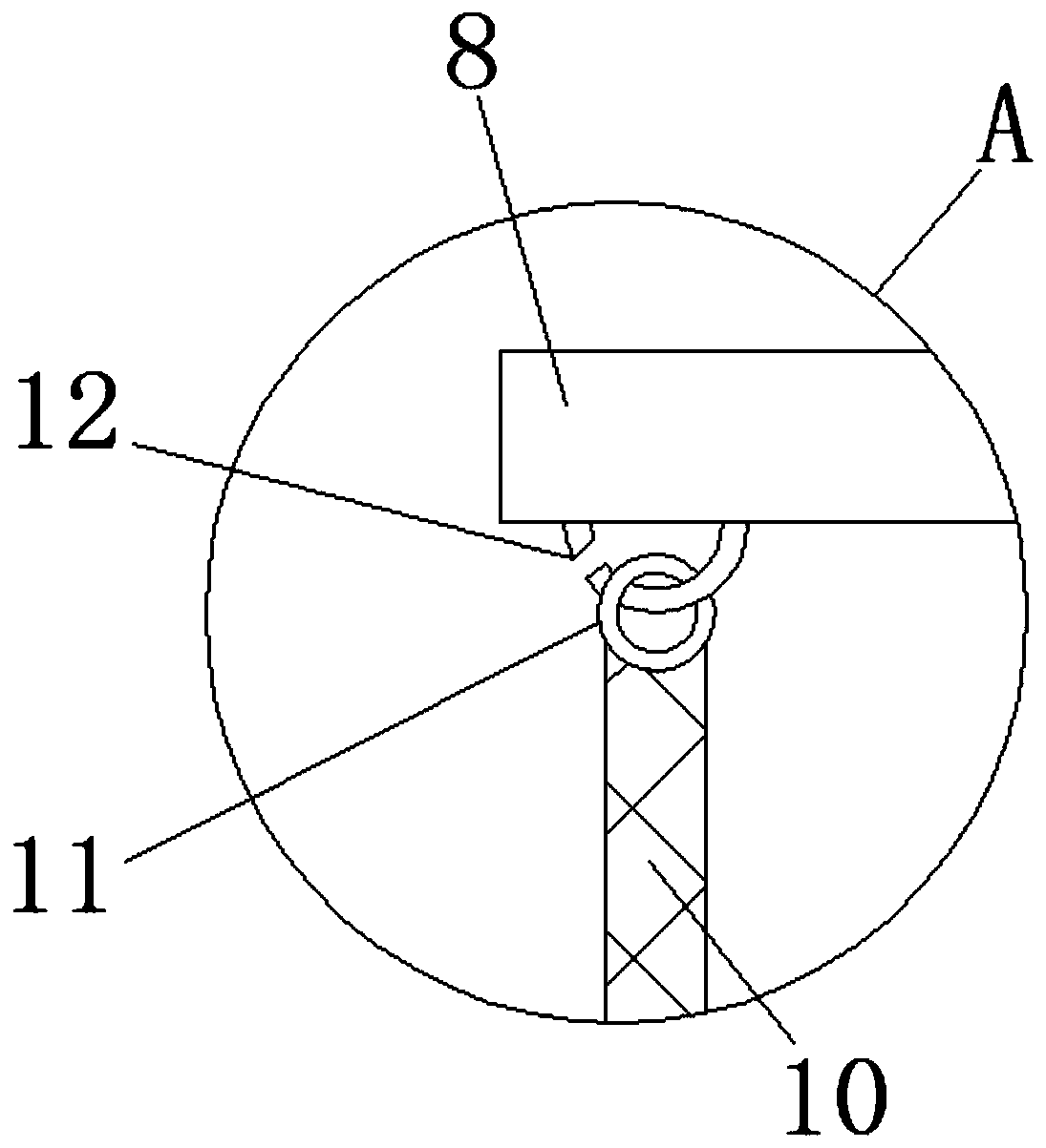 Mobile coal mining dust purification device