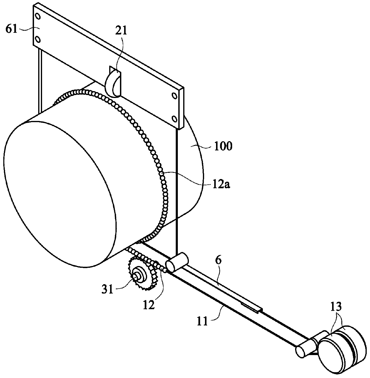 An apparatus for measurement of a limb circumference, a device for measurement of a limb compliance comprising the same and a device used in the treatment of lymphedema comprising the same