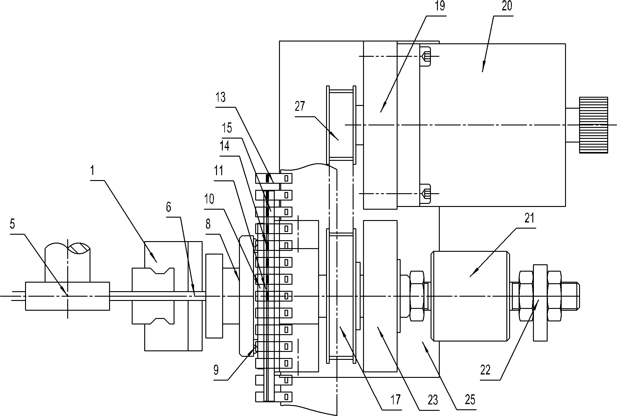 Sheet-type anode gasket welding wheel mechanism of solid aluminium capacitor