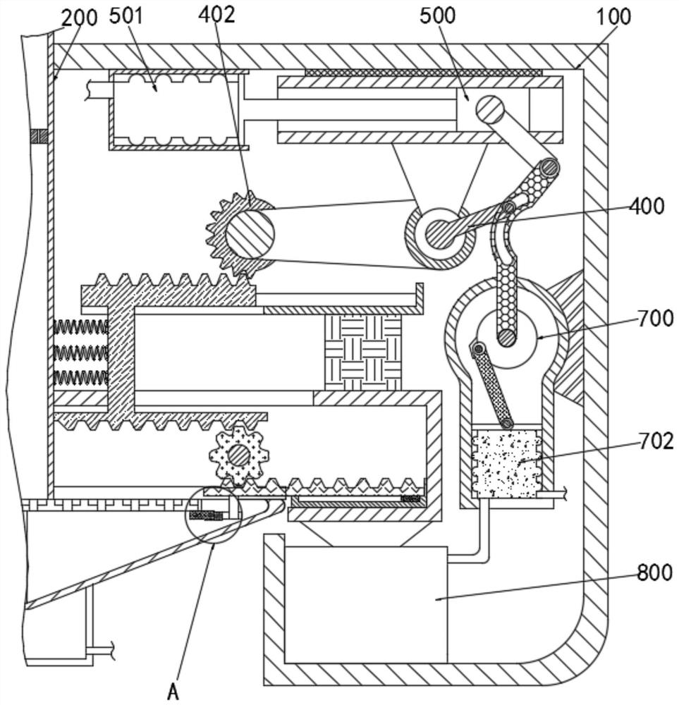 Maintenance device for household range hood