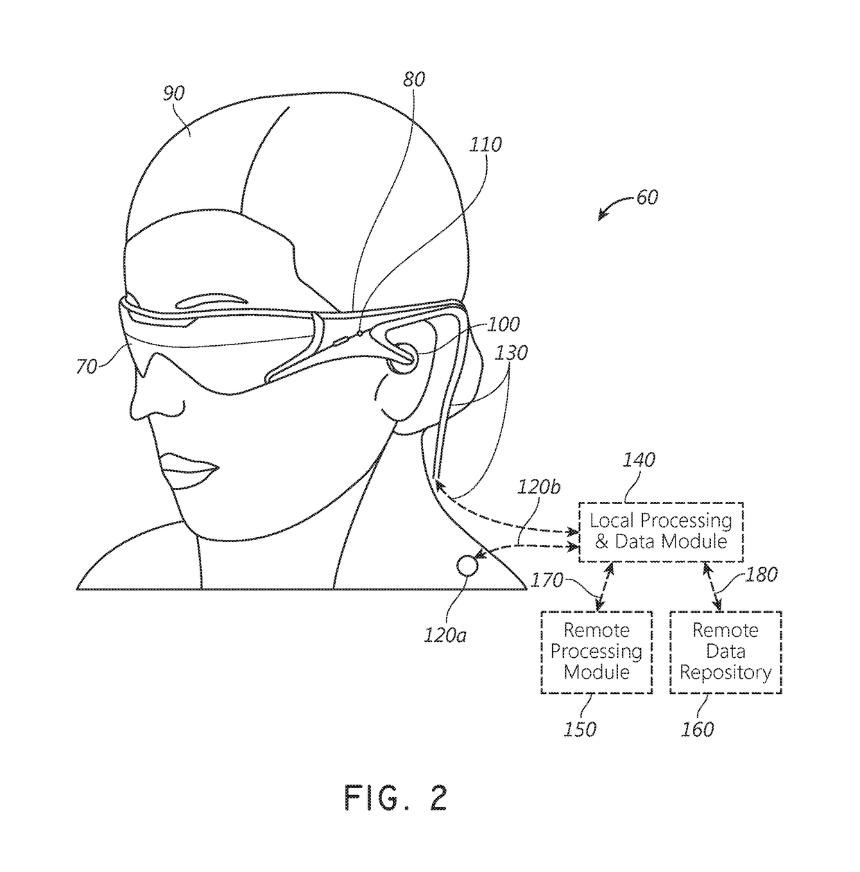 Augmented reality systems and methods with variable focus lens elements