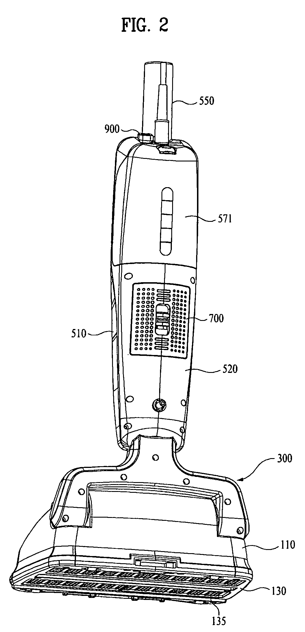 Dust receptacle and steam vaccum cleaner