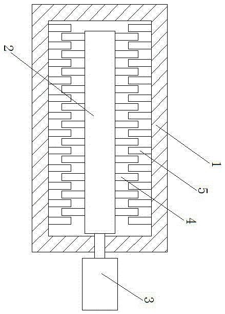 Breaking part abrasion-resistance device suitable for hot mine machining device