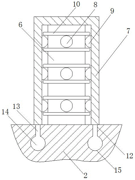 Breaking part abrasion-resistance device suitable for hot mine machining device