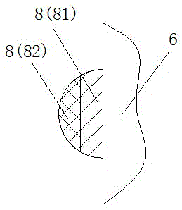 Breaking part abrasion-resistance device suitable for hot mine machining device