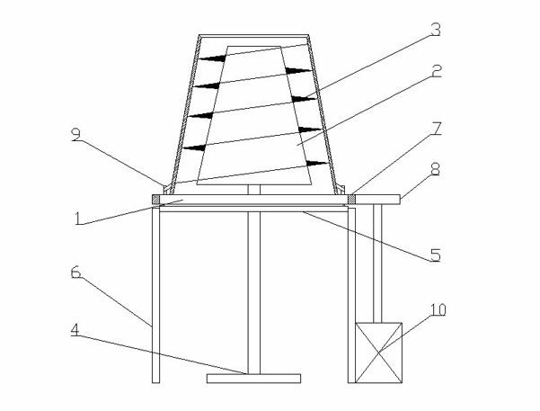 Assembly welding fixture and welding process for tank body and stirring blades of concrete mixer