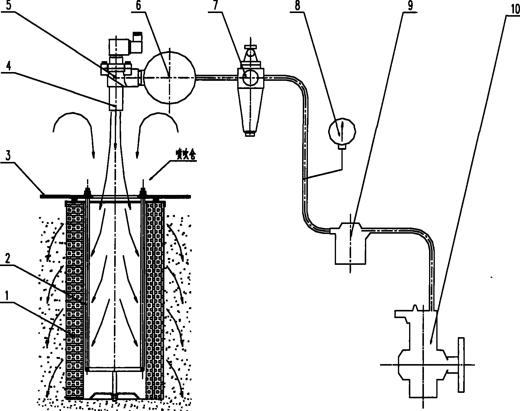 Back-flushing soot-cleaning device for high-efficiency dust-absorption vehicle