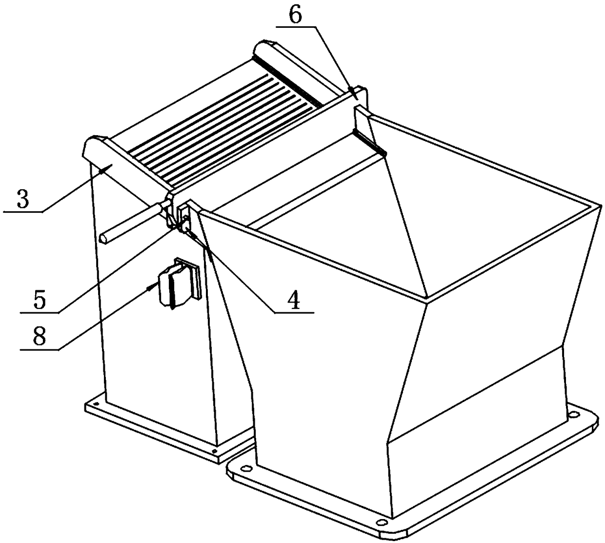 Filling opening structure in mechanical processing process