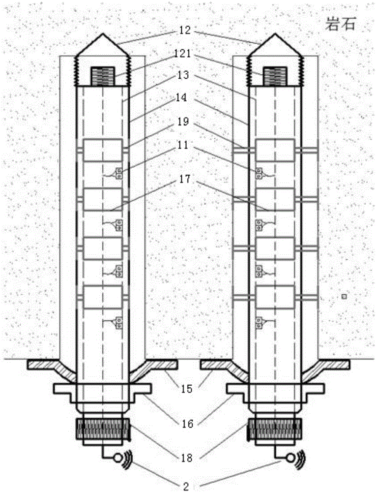 Anchor rod stress monitor based on ZigBee technology and application method thereof