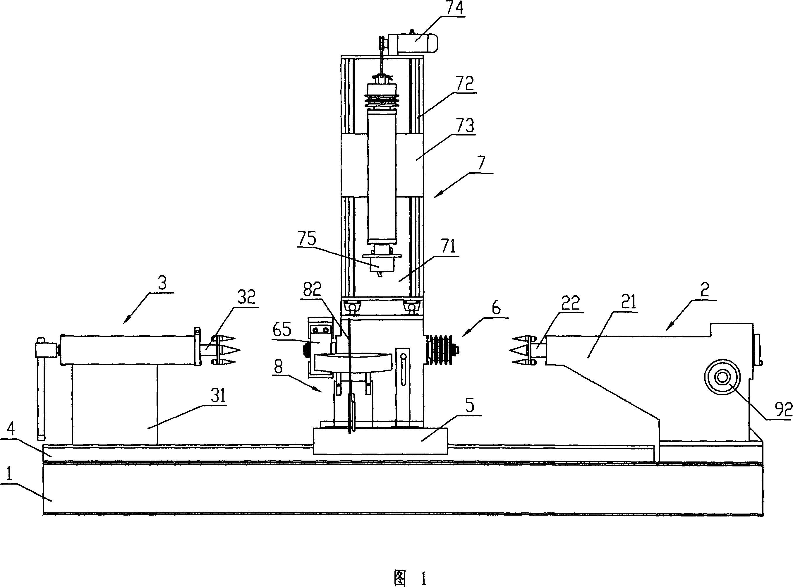 Carpentry machine tool used for log processing