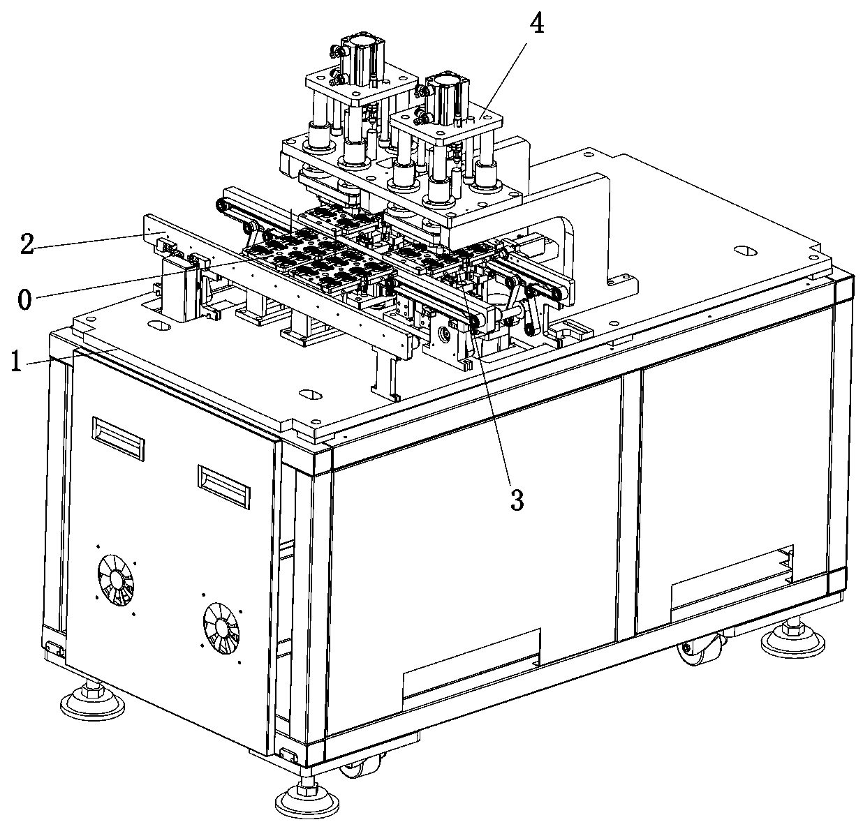 Automatic pressure-keeping machine for electronic product assembling