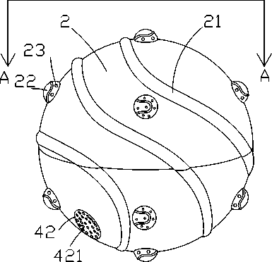 A self-pressurizing laundry ball