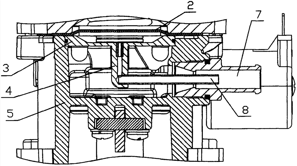 Buffer air chamber structure of vehicle compressed natural gas (CNG) pressure reducing valve