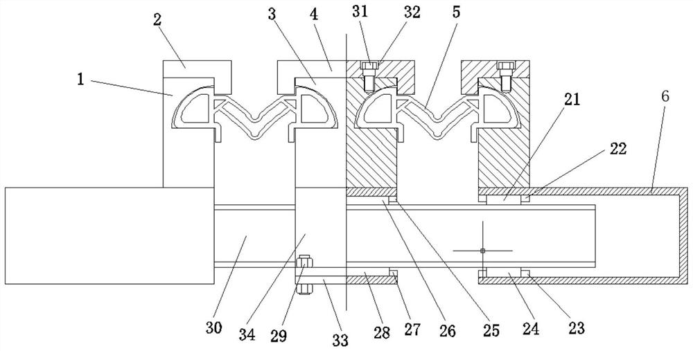 An assembly-combined replaceable modular telescopic device and its preparation process