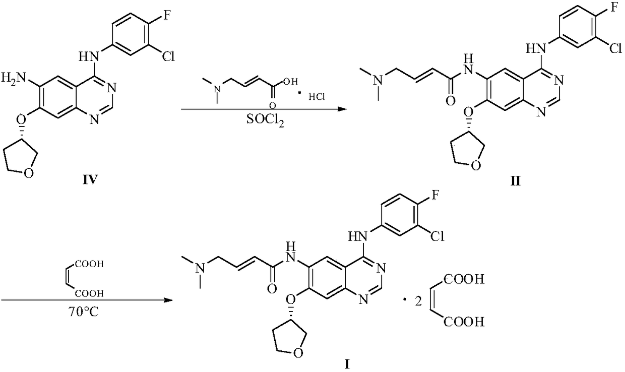 Preparation method of afatinib and maleate thereof