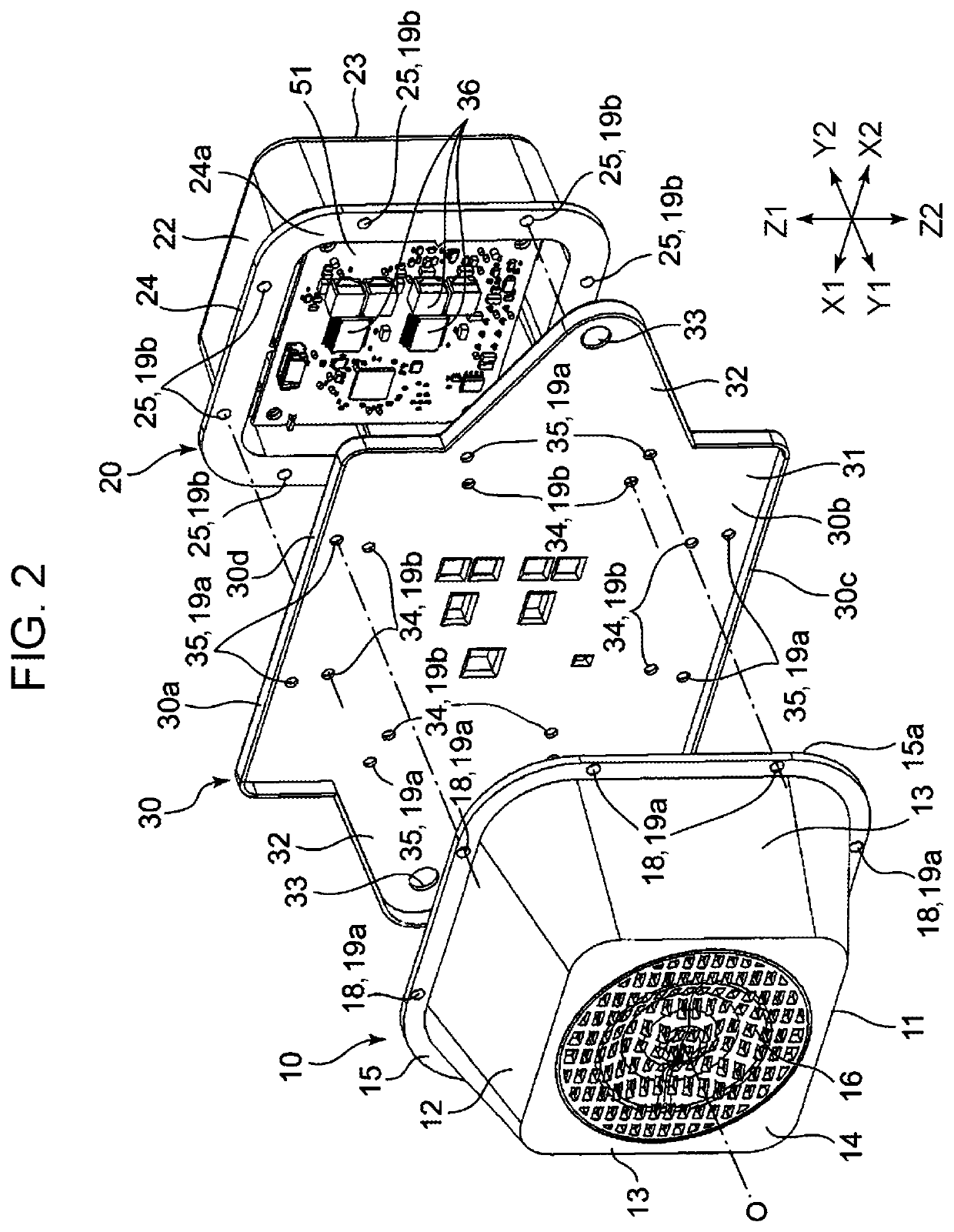 In-vehicle sound emitting device