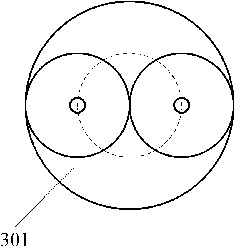 Optic fiber power beam combiner and preparation method thereof