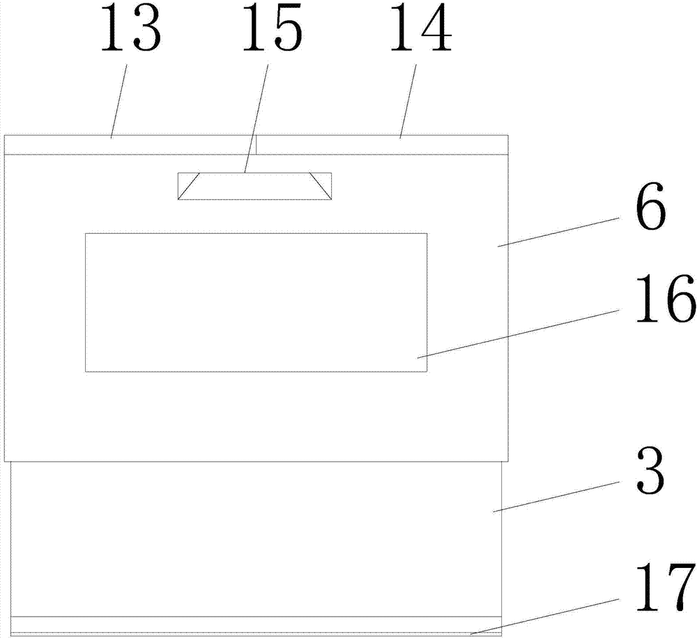 Packaging box with space being adjustable in size