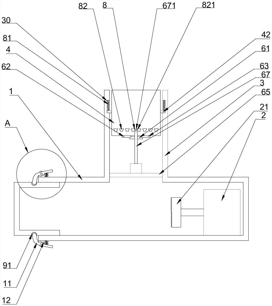 A continuous high-efficiency compression molding device for peel residue