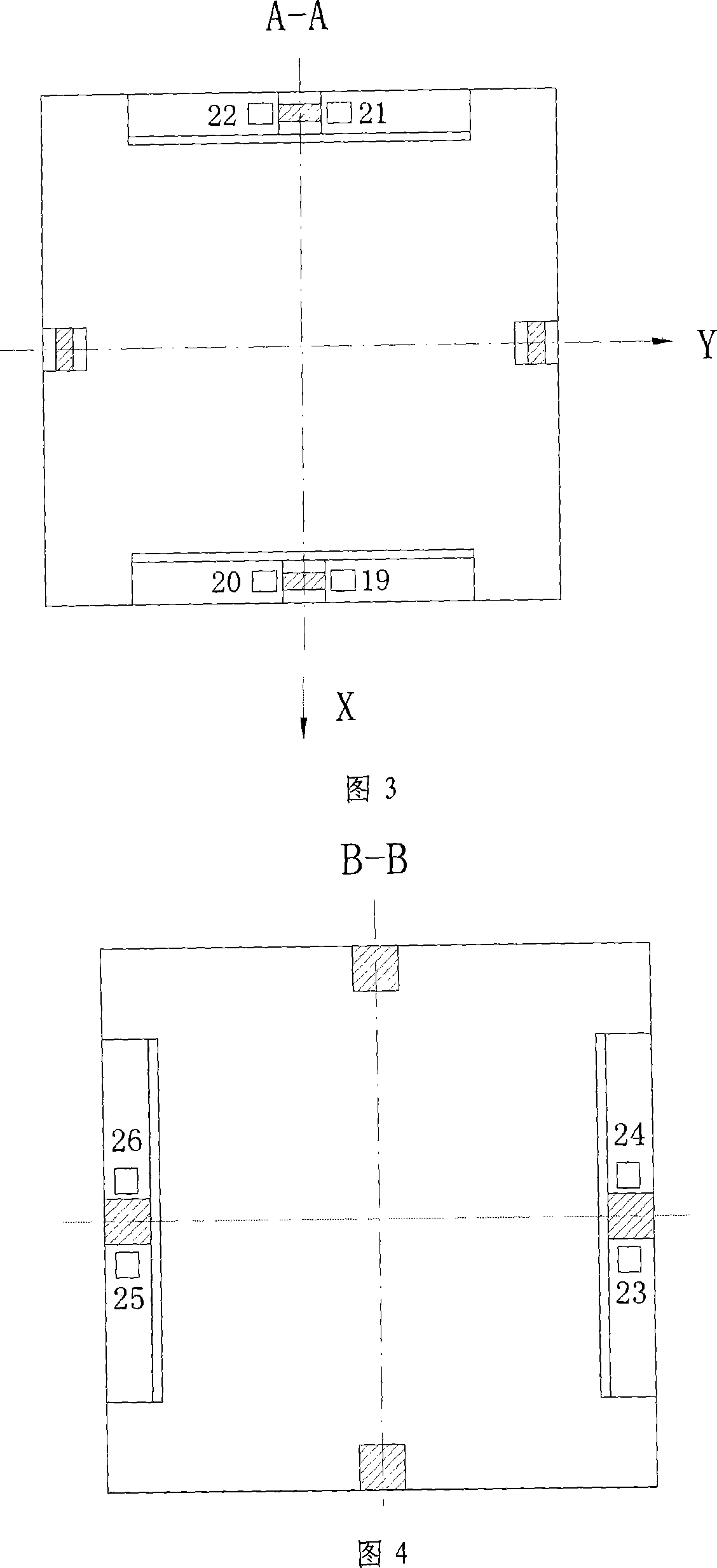 Frame type decoupling six component sensor and use method