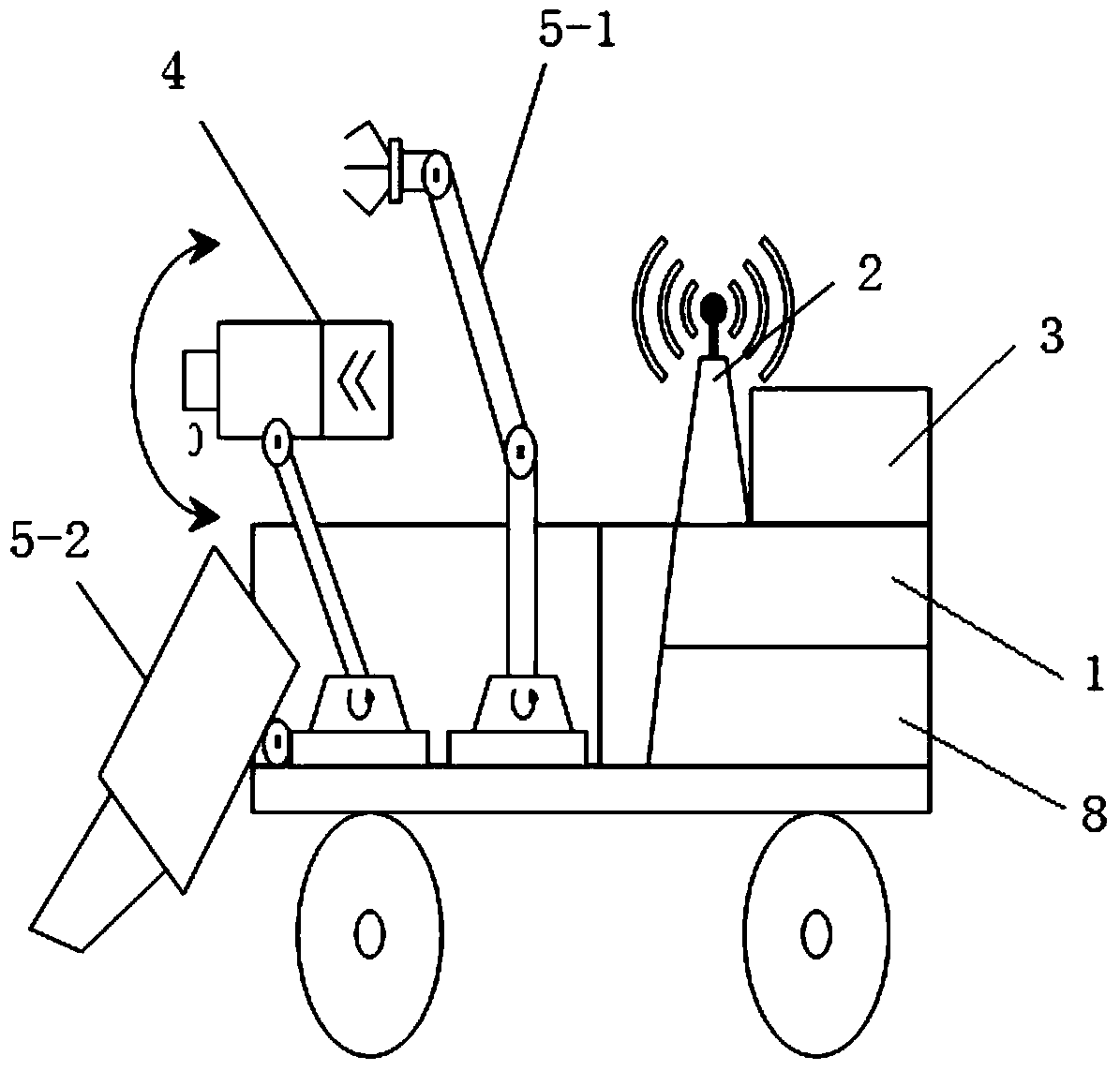 Airport pavement foreign body remote control intelligent cleaning vehicle