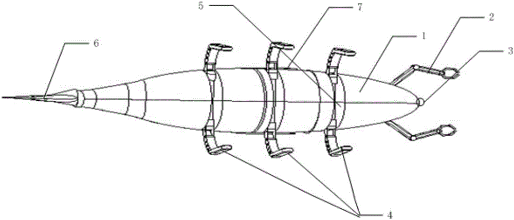 Bionic multi-navigation-state deep unmanned submersible