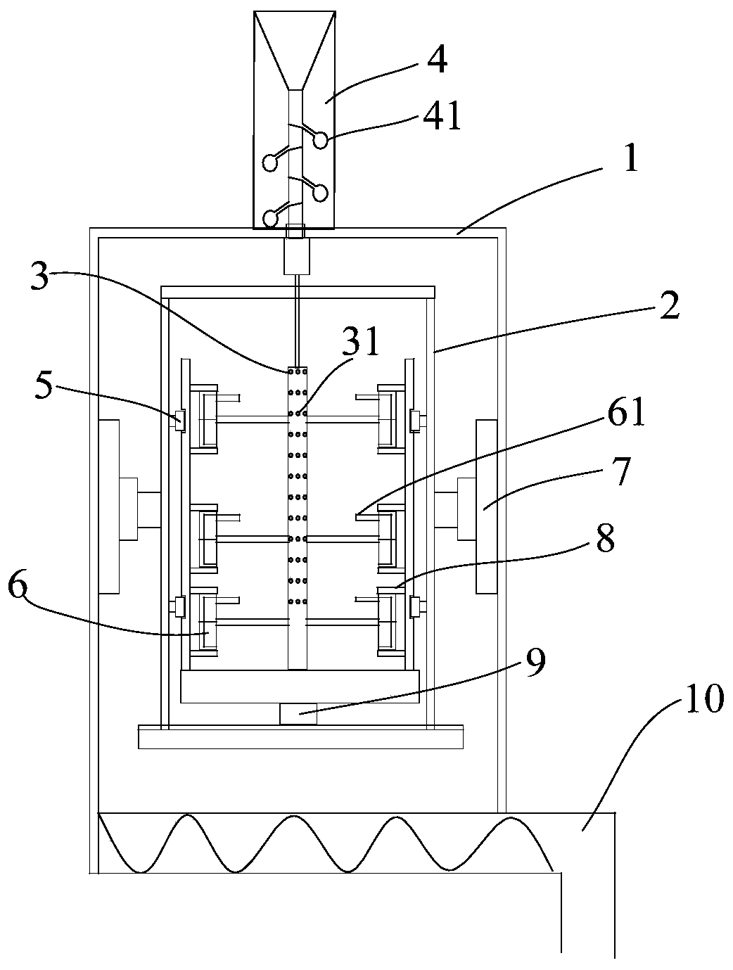 A centrifugal casting machine