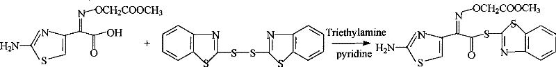 Method for preparing cefixime side chain active ester