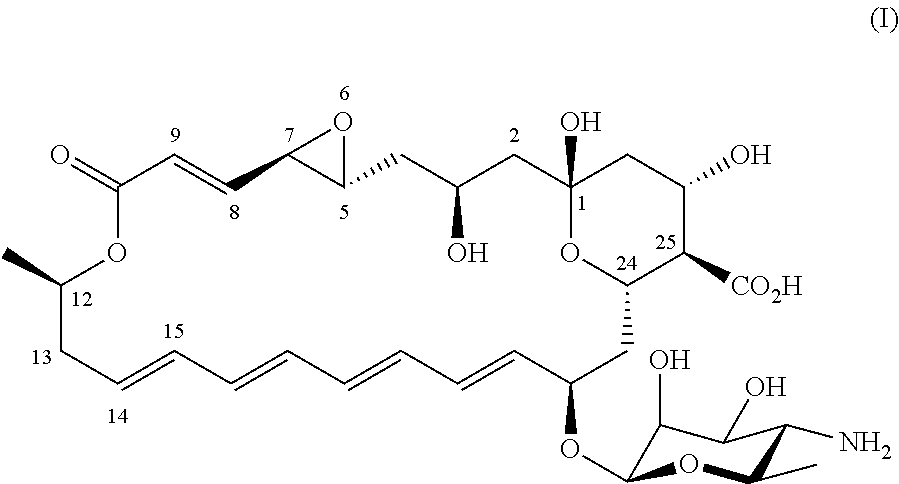 Novel all-trans polyene amphoteric macrolide