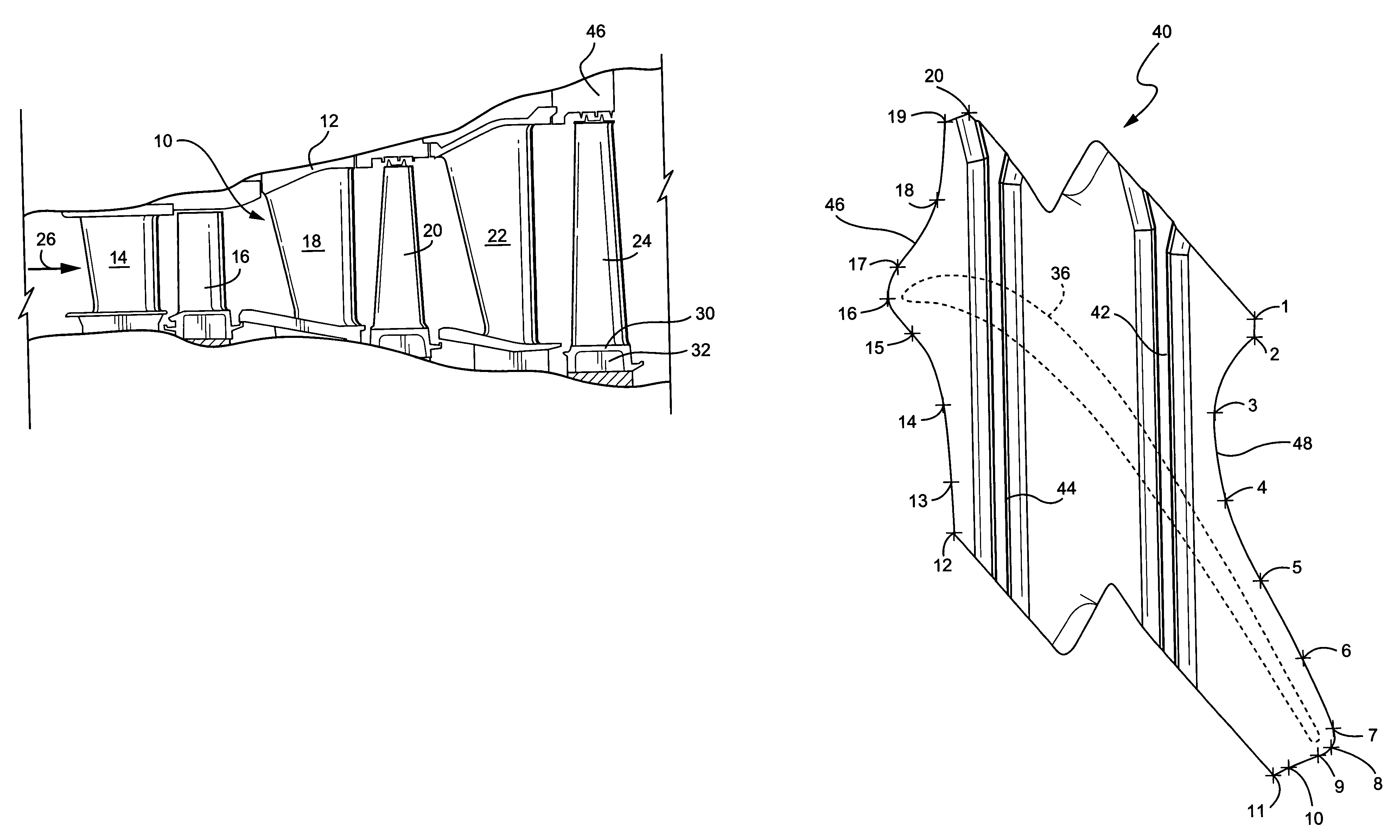 Turbine bucket tip shroud edge profile