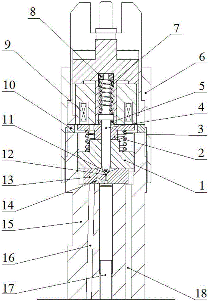 Low-pressure oil duct fuel injection valve