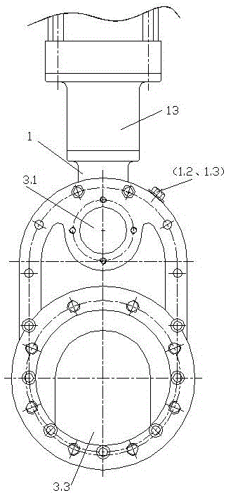 Special valve for stone and pulverized coal