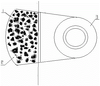 A metal-ceramic composite wear-resistant product and its preparation method