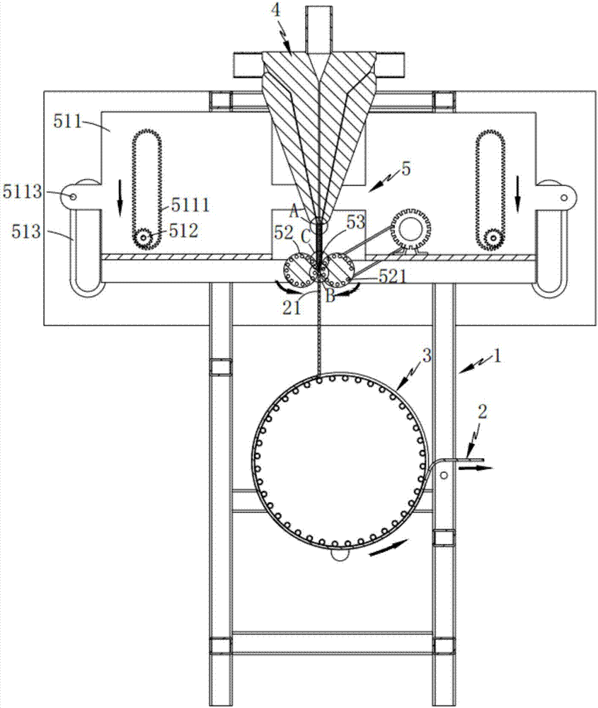 High-density cast film forming device