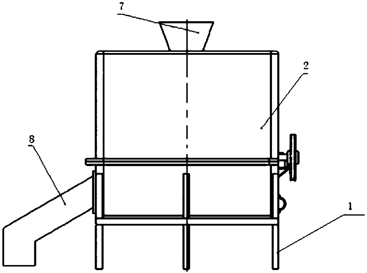 Drum type mechanical shell breaking machine for hard seeds