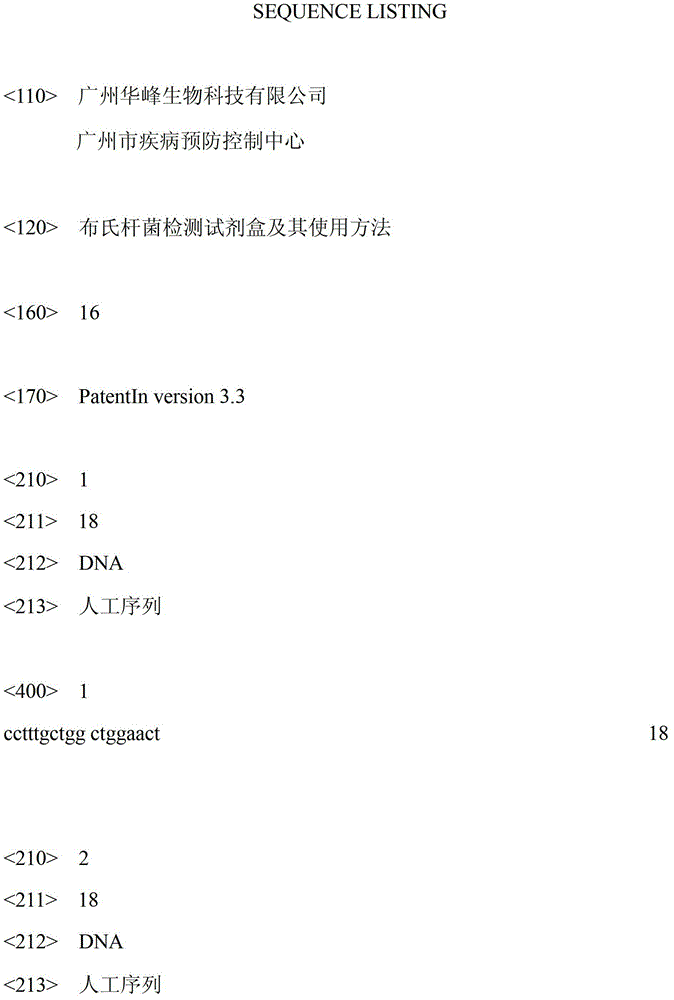 Kit for detecting brucella and use method thereof