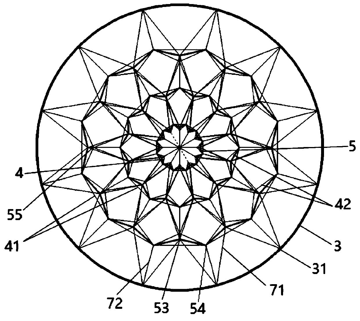 Cable dome structure