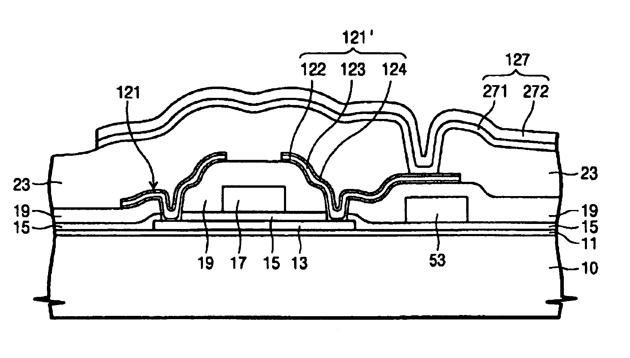 TFT LCD device having multi-layered pixel electrodes